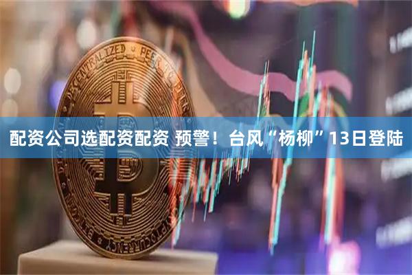 配资公司选配资配资 预警！台风“杨柳”13日登陆